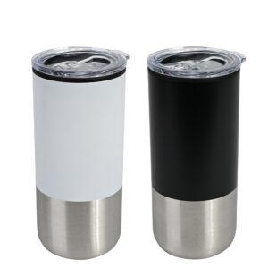 Mug metálico/plástico "Theo" 450cc