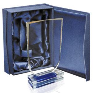Galvano Cristal Escudo 230 x 145 mm.