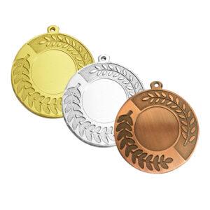 Medalla 50 mm hoja de laurel