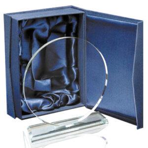 Galvano Cristal Circular 160 x 150 mm.
