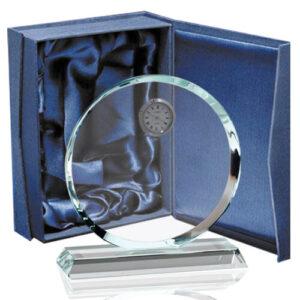 Galvano Cristal Reloj 155 x 150 mm.