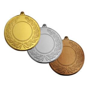 Medalla 50 mm hoja de laurel