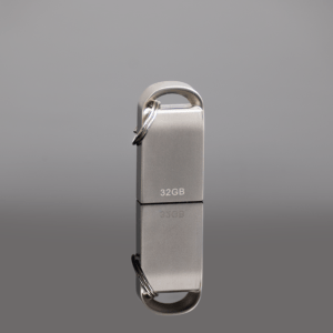 USB 2.0 mini pendrive "Lock" de acero inoxidable 32 GB