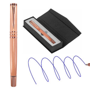 Roller metálico encobrizado con estuche