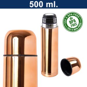 Termo acero inoxidable encobrizado 500 ml