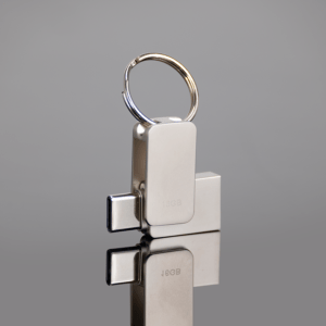USB 3.0 mini pendrive "Giro" de acero inoxidable 16 GB
